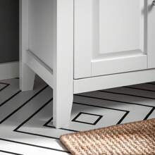 SoBuy FRG202 Washbasin Base Cabinet Bathroom Cabinet Vanity Unit Base Cabinet Bathroom Furniture WHT Approx: 60x62x30cm - White - View 6