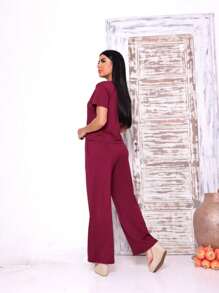 Magenta Shop Women's Comfortable Sweatsuit Set - Burdeos - Ver 2