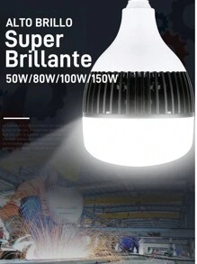E27 Super Brillante LED Lámparas Bombillas Potencia Real 100W Bombilla Lámpara Iluminación para el Hogar Cocina Garaje Bombill Led E27 Luz - Blanco - Ver 2