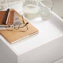 SoBuy FBT121-W, Home Office Mobile File Cabinet With 2 Drawers, Under Desk File Storage Cabinet On Wheels - White - View 9