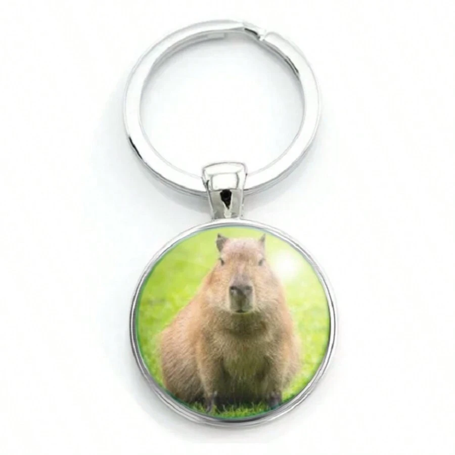 Chaveiro Capivara Maior Roedor do Mundo - Prata - Visão 1