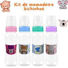 5 unidades mamadeira 240 ml bico redondo