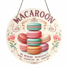 1PC Easter Macaron Theme Round Acrylic Logo - The Premier Easter Choice For Interior Home, Bar, Cafe Decoration, Easter Decoration, Ideal Holiday Decoration
