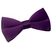 1 Pc Solid Color Polyester Bow Tie, Suitable For All Seasons - Multicolor - View 10