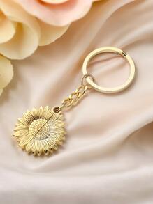 1Pc Custom Sunflower Photo Keychain Gifts For Women Men Girls Encouragement Inspirational Gifts Sunflower Photo Locket Keychain Keep Going Key Ring Personalized Sunflower Keychain, For Anniversaries, For Valentine's Day, For Mother's Day, For Birthdays, For Children's Day, For Father's Day, For Graduation, For Weddings, For Housewarming Office, School, Home, Valentine Day, Valentine Day Decor
