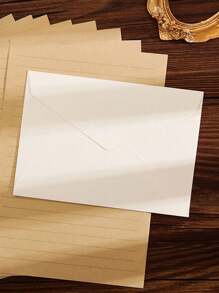 10 件套信封套装、办公室信封、婚礼邀请卡、西式商务邀请函、节日礼物、派对装饰信封卡、多种款式和颜色、羊毛混纺纹理、DIY 文具、纯色邀请函、圣诞节