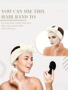 Set de 3 diademas faciales (diadema con lazo, diadema + muñequera, muñequera de toalla) - Diadema y muñequera reutilizables para spa, diadema esponjosa de unicolor, diadema de felpa, diadema de yoga, diadema de fibra fina, muñequera de mujer, diadema para maquillaje facial con banda elástica ajustable - Adecuado para limpieza de baño, artículos esenciales de viaje y regalos, diadema para el cuidado de la piel, belleza, productos para el cuidado de la piel, spa, autocuidado, herramientas para el cuidado de la piel, cuidado facial, suministros para esteticistas, piel, limpiador facial - Multicolor - Ver 3