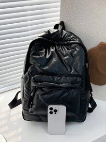 En 2024, el nuevo y clásico estilo universitario de moda es versátil, de unicolor y con diseño de patrón romboidal, y la mochila de gran capacidad y múltiples bolsillos es adecuada para usar en el campus durante el período escolar. Bolsa escolar literaria para adolescentes, útiles escolares, mochila escolar, bolsa escolar, vuelta al cole, gran capacidad, impermeable, compartimento para portátil, ligero, portátil, casual de negocios, para niños y hombres, perfecto para el regreso al colegio, primer día de escuela