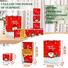 Bring On The Christmas Cheer With Our Santa Surprise Bouncing Box Set - Red  Green Edition Perfect Holiday Gift For Kids And Adults