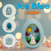 Easter Bunny Egg Gift Box, Rotate To Open Gift Box, Colorful Easter Eggs, Stands Upright, Unfilled Easter Egg, Perfect For Easter Gift, Valentine's Day Gift, Surprise Egg, Surprise Gift, Easter Hunt, Assorted Colors, Easter Decorations. Easter Egg Spinner Decor, Dual-Layer Rotating Design With Festive Scenes - Multicolor - View 13