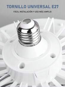Fan Light, With Remote Control Ceiling Fan Light, Small Semi-Recessed Installation, Suitable For Silent And Invisible Ceiling Fan Lights In Balconies, Corridors, Restaurants And Kitchens - Monochrome - View 8