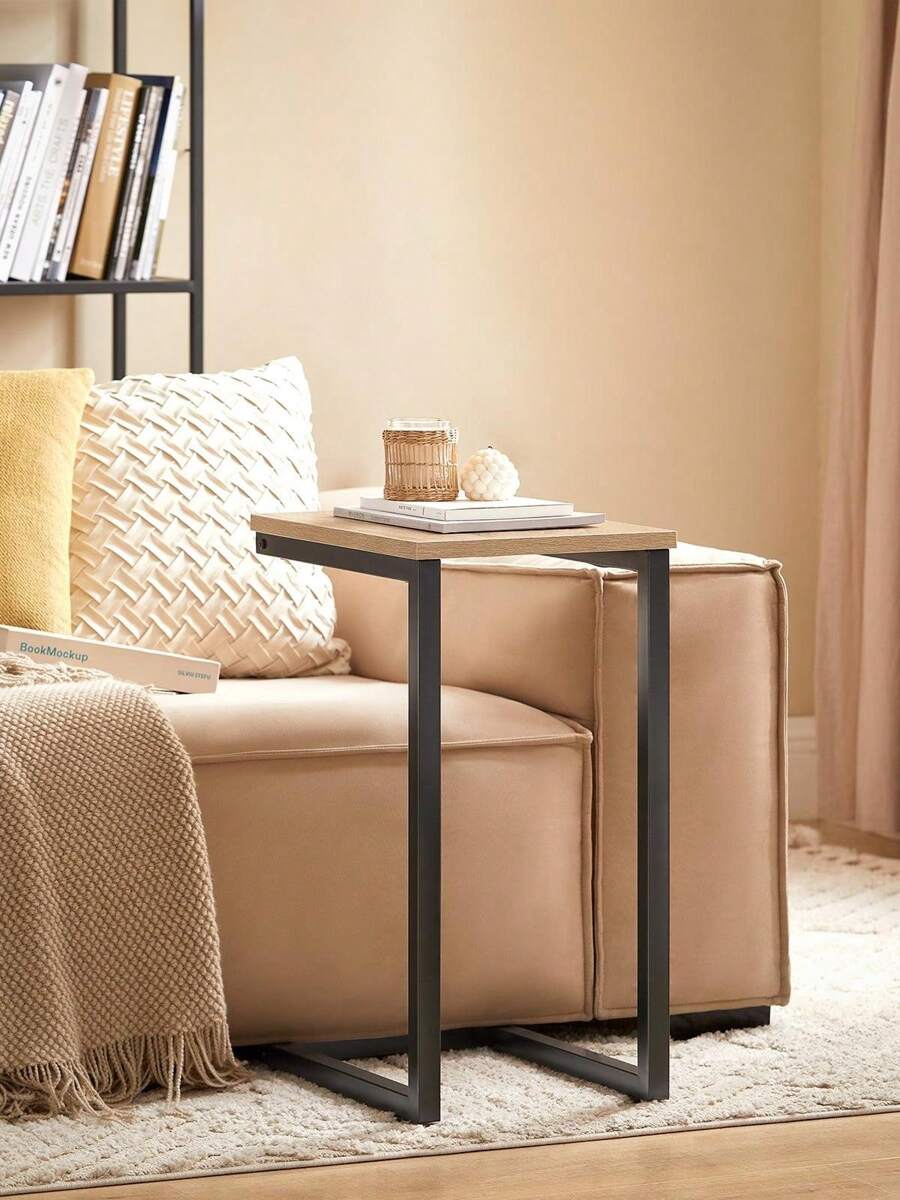 SoBuy FBT44-N Bed Table, Side Table, Coffee Table, Sofa Table, Laptop Table, Nursing Table, Approx. 30x60x40cm (WxHxD). - Brown - View 1