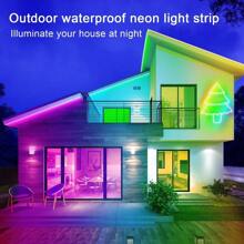 Segrass LED Neon Lights Strip 30M 24v RGB LED Neon Light Strip With RemoteAPP Control IP65 Waterproof Flexible Neon LED Strip Lights For Bedroom Room Outdoors Decor 2 Rolls Of 50ft - 30m - View 5