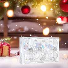 Deck The Halls With Our Festive Christmas Decorative Ornaments - Set Of 12 In Various Colors And Designs