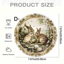 1pc Easter Acrylic Logo, Garland Logo, Fit Wall Decoration, Room Decoration, Home Decoration, Dining Room Decoration, Bar Decoration, Cafe Decoration, Garage Decoration, Easter Garland Sign, Round Garland Sign, Easter Decoration