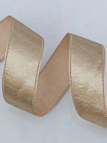 Cinta de satén de poliéster brillante a una sola cara de 2,5 CM, cinta decorativa para manualidades, envoltura de regalos y encuadernación - Color de la imagen - Ver 9