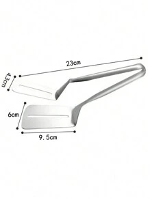 1pc Stainless Steel Frying Shovel Clip, Multifunctional Steak Barbecue Pliers, Fish Frying Spatula Clip, Bread Clip, Camping Kitchen Tool