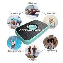 Vibration Plate Exercise Machine, Whole Body Fitness Platform For Lymphatic Drainage, Vibrating Shaker Board With 120 Speed Levels, Weight Loss And Fat Burner Workout Equipment For Women And Men