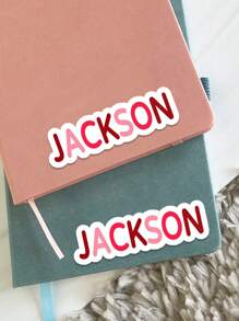 10pcs Custom Name Sticker | Personalized First And Last Name Sticker | Personalized Laptop Sticker | Water Bottle Name Sticker | Boys Personalized Custom Name Water Resistant Label For Daycare, School, Etc | Homecoming Season | Valentine's Day Back To School,Multi-Functional,Ornamental,Letter,Stylish,Modern,Colorful,Cute,Adorable,Casual,Custom,Personalised,Unique,Customized,Ideal Gifts For Him,Ideal Gifts For Her