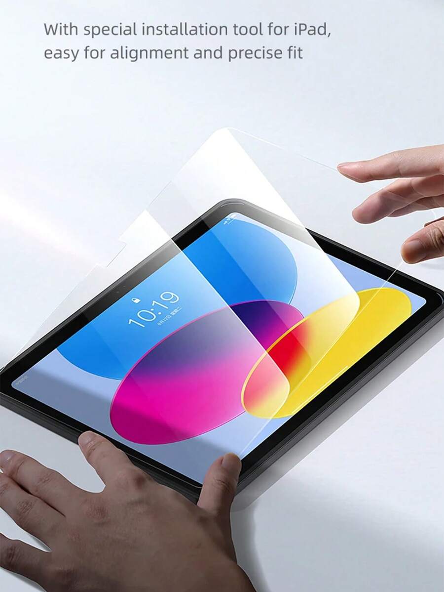 1pc High Definition, High Transparency, Scratch-Resistant, Full-Screen Coverage, Strong Anti-Fingerprint, Sensitive To Touch, Tempered Glass Screen Protector Compatible With IPad