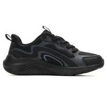 Skechers Zapatos casuales transpirables para hombre, zapatos deportivos para exteriores con amortiguación para correr, zapatos de viaje 118227-BBK - Negro - Ver 2