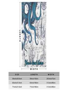 Multiple Sizes To Choose From, Individually Packaged, Hand-Painted Octopus Patterned Beach Towel With Strong Water Absorption And Lightweight, Perfect For Outdoor Sports Use. This Classic Custom Beach Towel Can Be Customized With Text To Express Desire Or Love, Making It The Perfect Gift For Family And Friends. - Multicolor - View 2