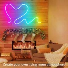 Segrass LED Neon Lights Strip 30M 24v RGB LED Neon Light Strip With RemoteAPP Control IP65 Waterproof Flexible Neon LED Strip Lights For Bedroom Room Outdoors Decor 2 Rolls Of 50ft - 30m - View 4