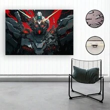 Framed-Sci-Fi Robot Wall Art Canvas Painting, Legendary Mecha Style, Suitable For Arcades, Bars, Living Rooms, Studies, Dining Rooms, And Bedrooms – A Perfect Valentine's Day Gift