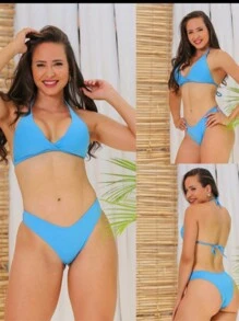 Biquíni Cortininha Bojo Fita Tira Fina Tanga Regulável Fio Maquinha Verão Proteção Solar