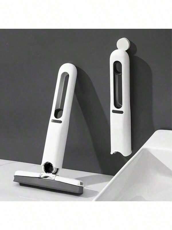 Mini Portable Mop, Self-Wringing Sponge Mop, Slouchy Hands-Free Desktop Car Glass Cleaning Mop (1 Mop Head And 1 Squeeze Handle)