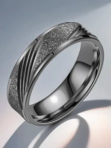 1 Pc Custom Matte Cut Twill Stainless Steel For Women Men Personalized Jewelry Birthday Party Valentine's Day Jewellery Gift Name Engrave - Multicolor - View 21