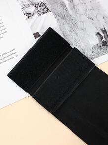 1 件女式弹性腰带，带骷髅和蝙蝠印花装饰，可调节腰带，适用于外套、羽绒服，紧固件闭合 - 腰封 - 查看 7