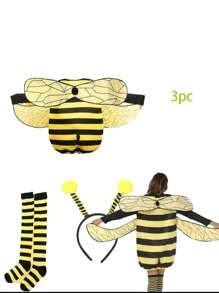 3pcs/Festive Carnival Party Honeybee Ladybug Costume Combination Props - Yellow - View 4