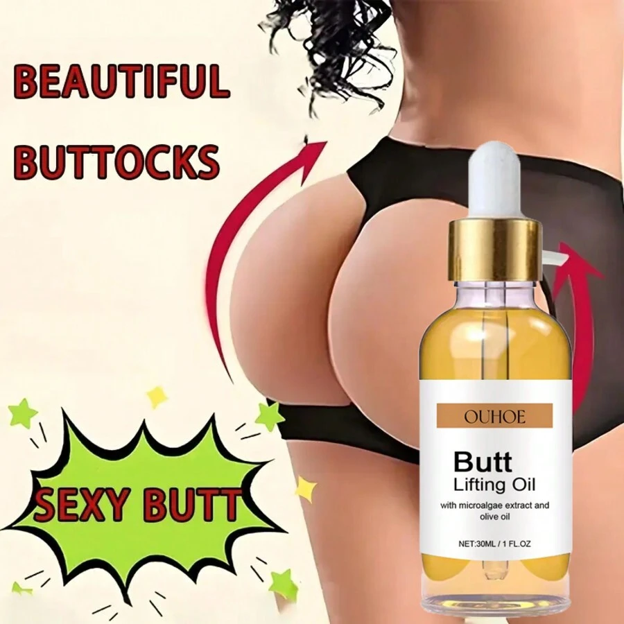 30ml/60ml 臀部按摩油，快速吸收，持久紧致效果，滋养保湿身体油