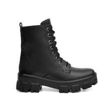 Bota Feminina Tratorada Cano Médio Preto 33 ao 40 Novidade