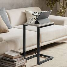 SoBuy FBT44-N Bed Table, Side Table, Coffee Table, Sofa Table, Laptop Table, Nursing Table, Approx. 30x60x40cm (WxHxD). - Grey - View 8