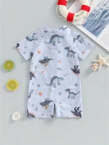 Newborn Baby Swimwear - 灰色 - 查看 2