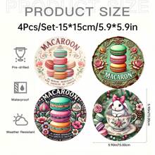 1PC Easter Macaron Theme Round Acrylic Logo - The Premier Easter Choice For Interior Home, Bar, Cafe Decoration, Easter Decoration, Ideal Holiday Decoration
