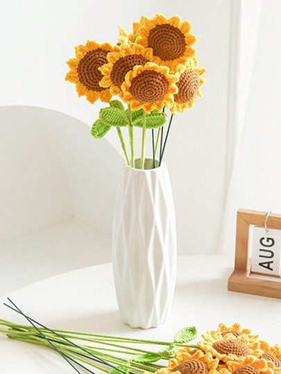 1Pc Moderne Plastic Flower Vase, Unbreakable Wit Vase Pampas Grass, Nordic Minimalist Home Aesthetic Room Living Room, Office, Bedroom Centerpiece Tafel ation, Perfect Halloween Glass view 8