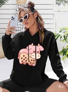 Cow For Women's Hoodies Clothing Accessories