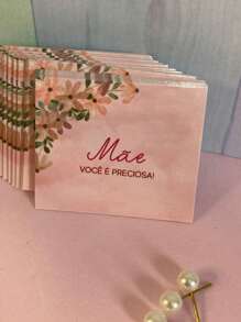 50 Mini Mother's Day Cards - Tag Without Hole - Ready For Delivery - 彩色 - 查看 3