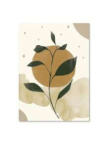 1PC Boho Wall Art Posters Leaves Sun Moon Geometric Abstract Gallery Canvas Painting And Prints Pictures For Living Room Home Decor No Frame ﻿ - Multicolor - View 54