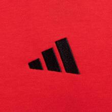 Adidas Áo nỉ thể thao nam M 3S FT SWT dành cho chạy bộ, tập luyện thể dục, tập luyện thường ngày JE6373 - Đỏ ruby/đen - Xem 4