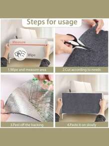 1pc Self-Adhesive Cat Scratching Mat For Walls, Carpets, Sofas & Furniture Protection, Suitable For Cat Scratching Posts