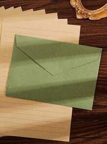 10 件套信封套装、办公室信封、婚礼邀请卡、西式商务邀请函、节日礼物、派对装饰信封卡、多种款式和颜色、羊毛混纺纹理、DIY 文具、纯色邀请函、圣诞节