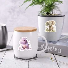 50PCS Colored Animals Stickers Vinyl Aesthetics Stickers Scrapbooking, Diary, Laptop, Bumper, Skateboard, Water Bottle, Computer, Phone, Cartoon, Hard Hat, Car Stickers And Decals