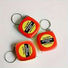 1/3pcs Small Steel Tape Measure, Pull Ruler, 39.37inch Measuring Meter Ruler, Stainless Steel Small Ruler With Keychain, Portable Ruler Gift - Multicolor - View 15