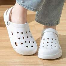 Zapatos transpirables y casuales tipo slip-on con diseño calado, sandalias planas ligeras para conducir, uso en exteriores/interiores, playa/vacaciones, unisex