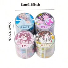 Anime Graffiti Stickers & Tapes, Cute Cartoon Girl Decorative Stickers For Students,School Supplies,Back To School - Multicolor - View 12