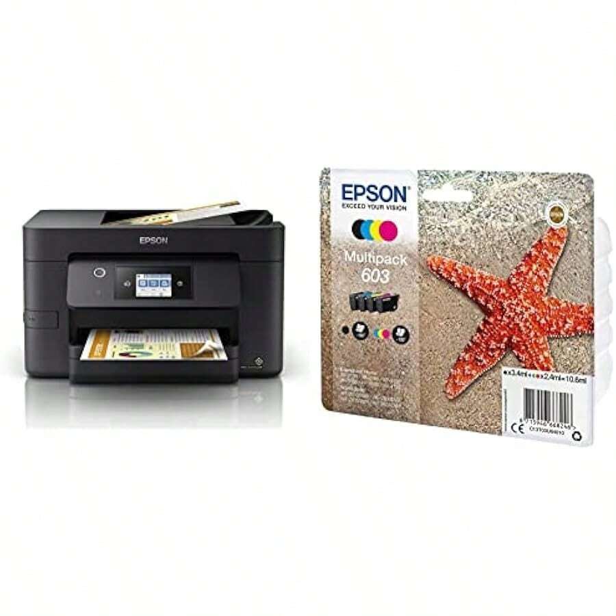 Epson workforce wf 3820 all in one wireless colour printer with scanner